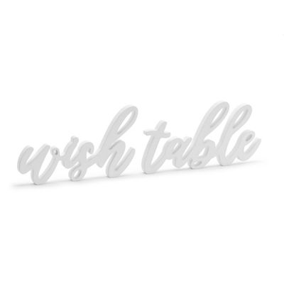 Träbokstäver "Wish Table"