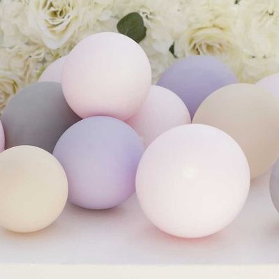 Miniballonger Rosa, Lila, Grå, Nude 40-pack