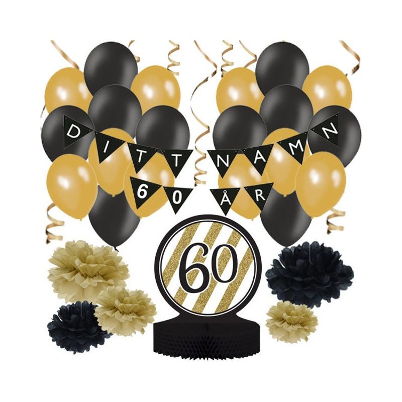 Personligt dekorationskit - 60 år