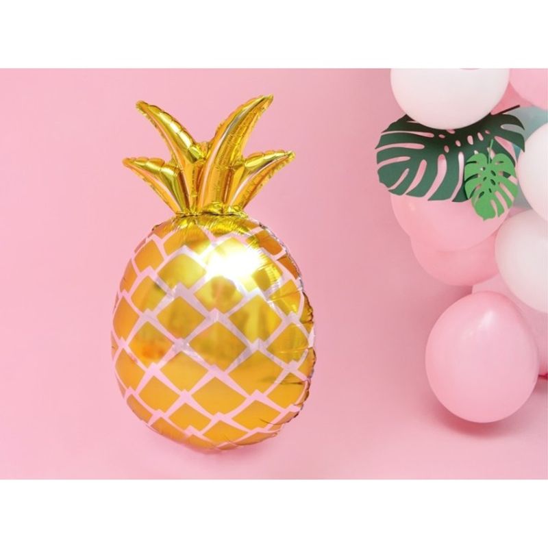 Folieballong Ananas Guld