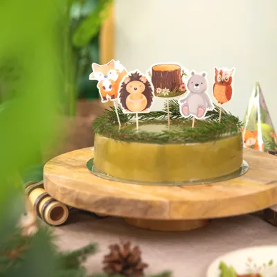 Cake Toppers Skogens Vänner, 9st