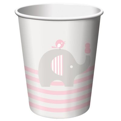 Pappersmuggar Liten Elefant Rosa