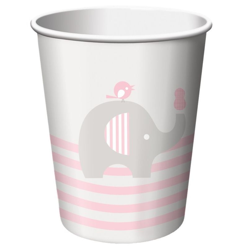 Pappersmuggar Liten Elefant Rosa