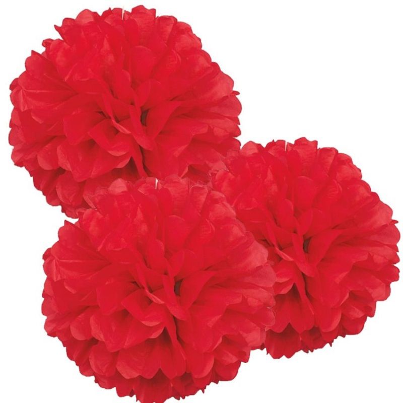 Pom Pom Röd 3-pack