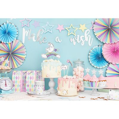 Cake Toppers Pastell Enhörning