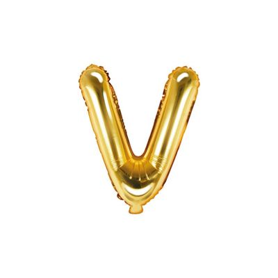 Bokstavsballong Guld 35 cm