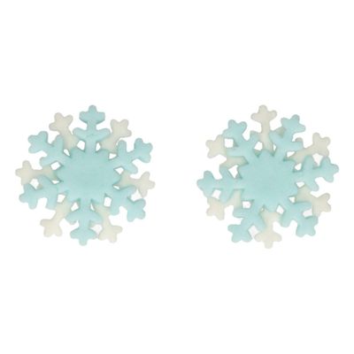 Sockerdekorationer Snöflingor, 6-pack
