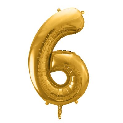 Sifferballonger Guld, 86 cm
