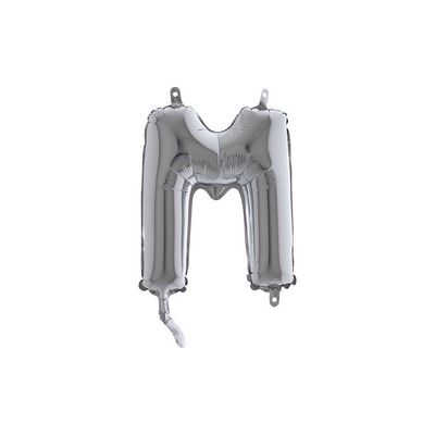 Bokstavsballong Silver 35 cm