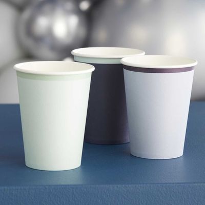 Pappersmuggar 8-pack Blå & Mint