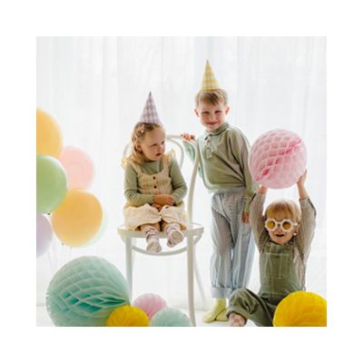 Partyhattar Rutiga pastellmix