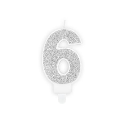 Tårtljus 6 Silver