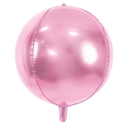 Rund Folieballong Rosa
