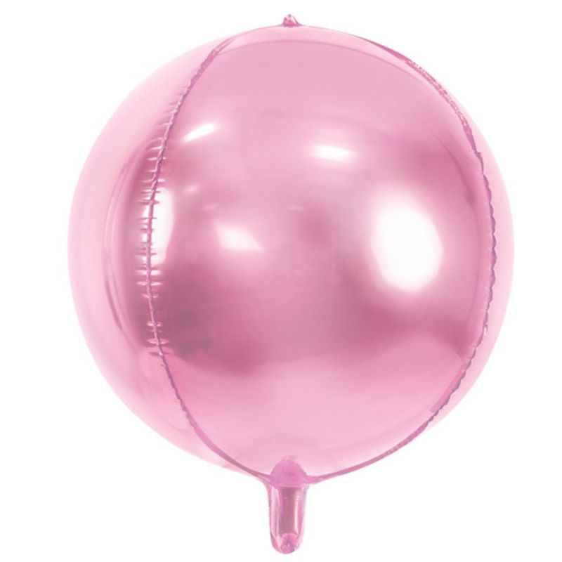 Rund Folieballong Rosa