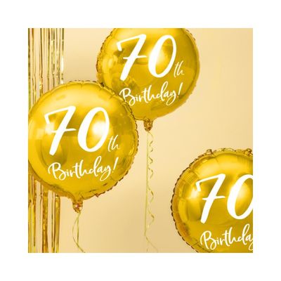 Folieballong Guld 70 år