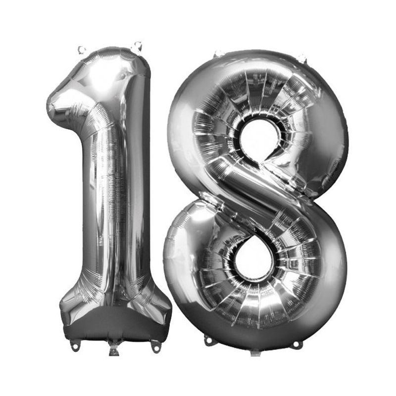 Ballongkit silver 18 år