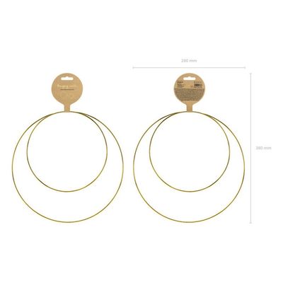 Metallring Guld 2-pack