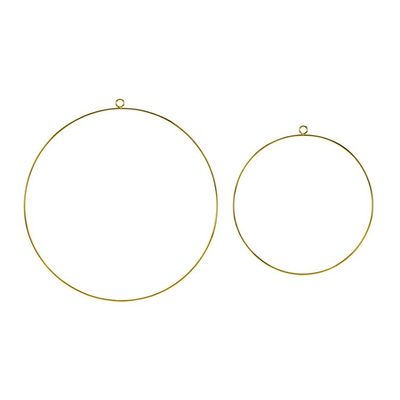 Metallring Guld 2-pack