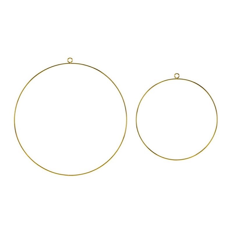Metallring Guld 2-pack