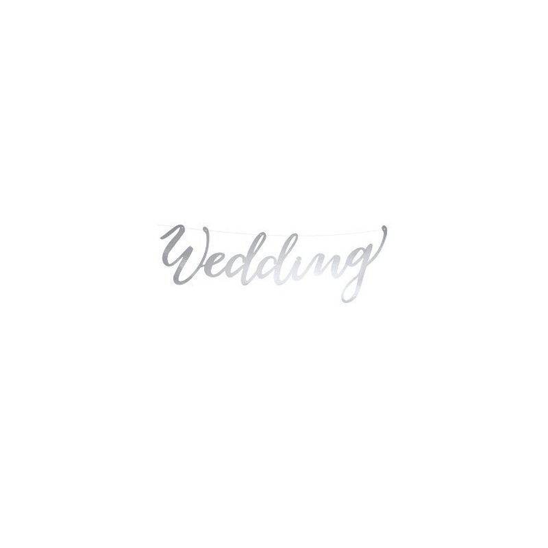Bröllopsgirlang Wedding Silver