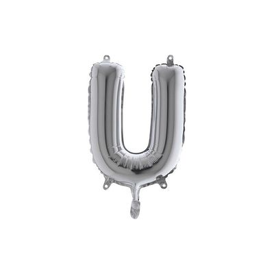 Bokstavsballong Silver 35 cm