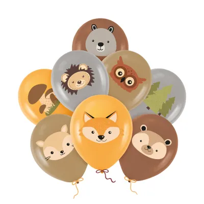 Ballonger med Skogens Vänner, 8st