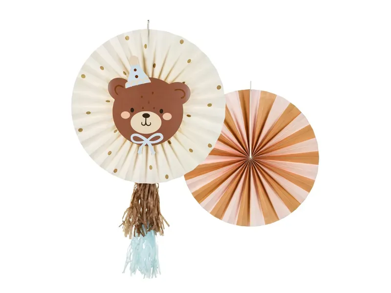 Dekorationsrosetter med nallemotiv, 2-pack