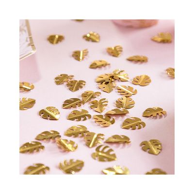Konfetti Palmblad Guld
