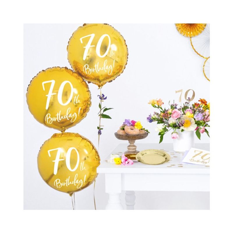 Folieballong Guld 70 år