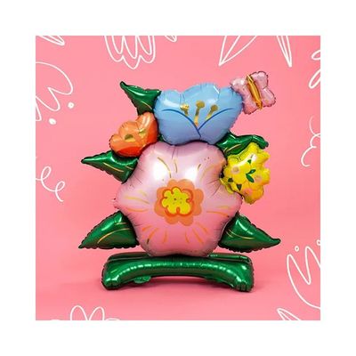Stående Folieballong Blommor