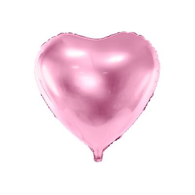 Folieballong Hjärta Rosa