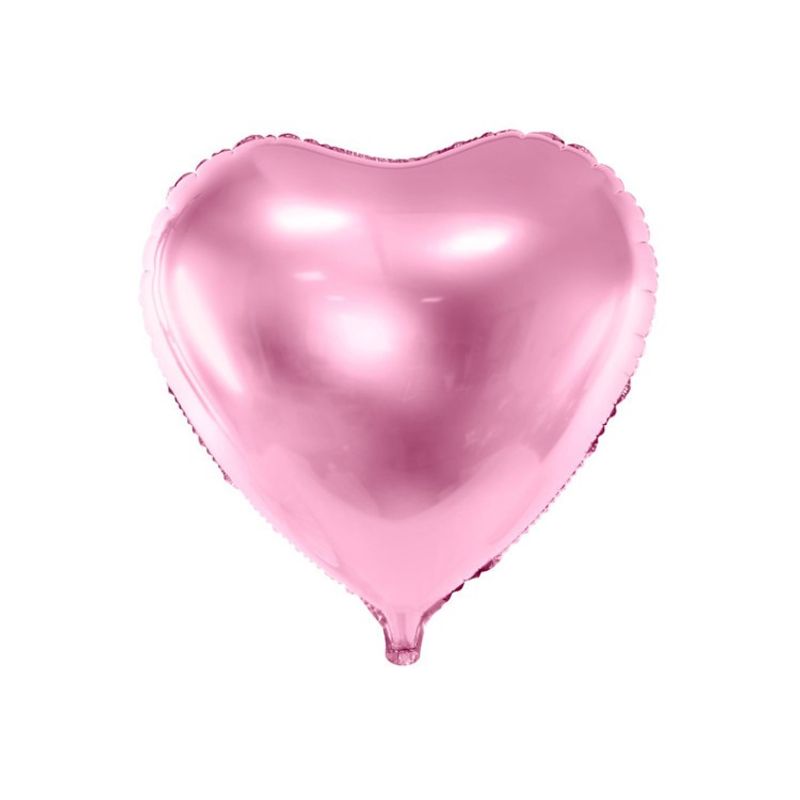 Folieballong Hjärta Rosa