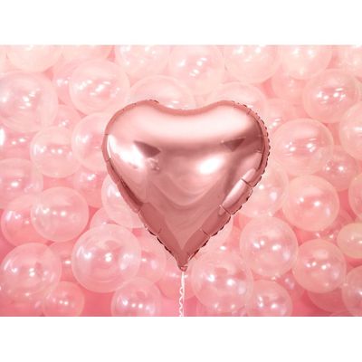 Folieballong Hjärta Roséguld