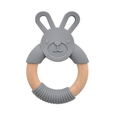 Bitring Kanin Silikon & Trä