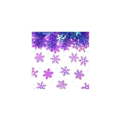 Konfetti Snöflingor Skimrande