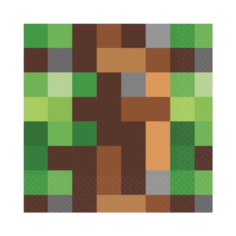 Servetter Minecraft Kalas TNT 16-pack