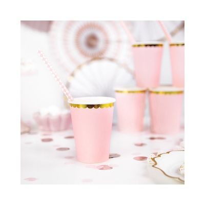 Mugg Rosa med Guldkant