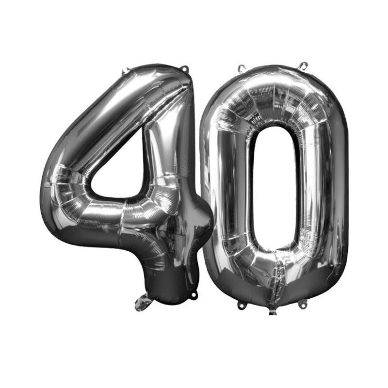 Ballongkit Silver 40 År