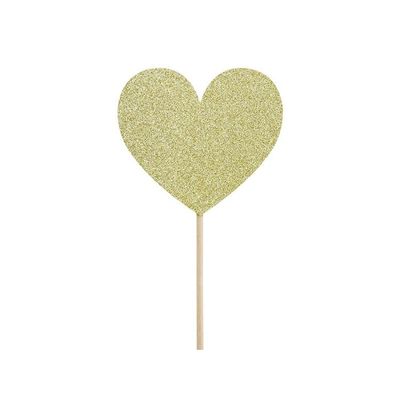 Partypicks Hjärtan Guld
