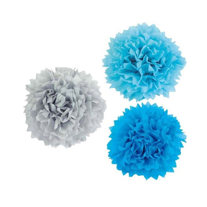 Dekorationsbollar, Pom Pom Blåmix