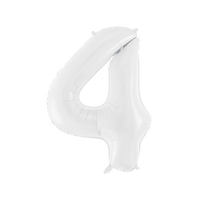 Sifferballonger vit, 86 cm