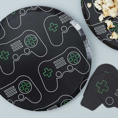 Papperstallrikar Gaming 8-pack
