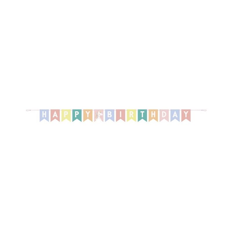 Banner Enhörning Happy Birthday