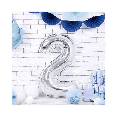 Sifferballonger Silver, 86 cm