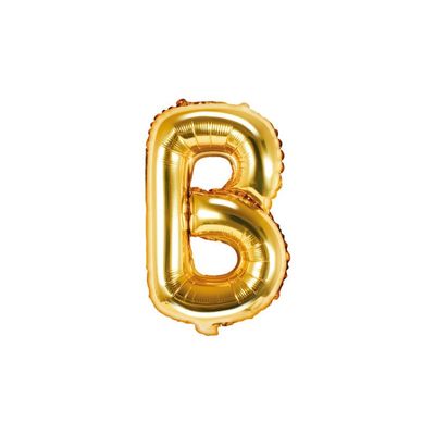 Bokstavsballong Guld 35 cm