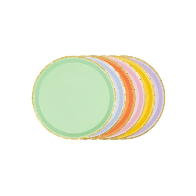 Papperstallrikar Pastell