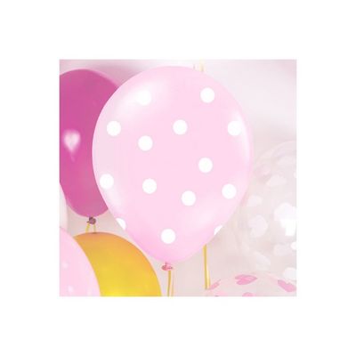 Rosa Polka Dot Ballonger
