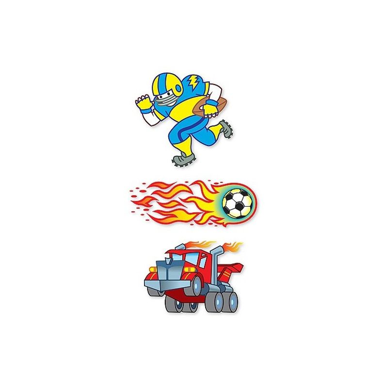 100 pack tatueringar Blå