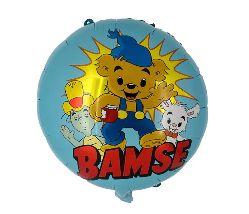 Folieballong 35cm, Bamse Blå