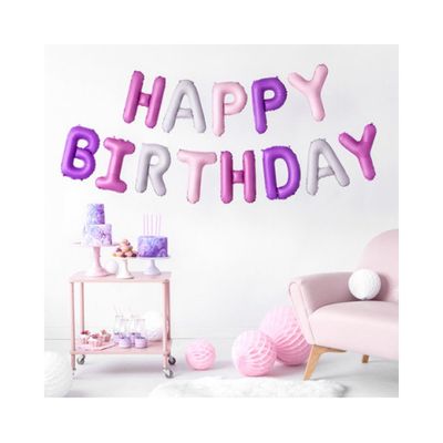 Girlang Folieballonger HB Rosa
